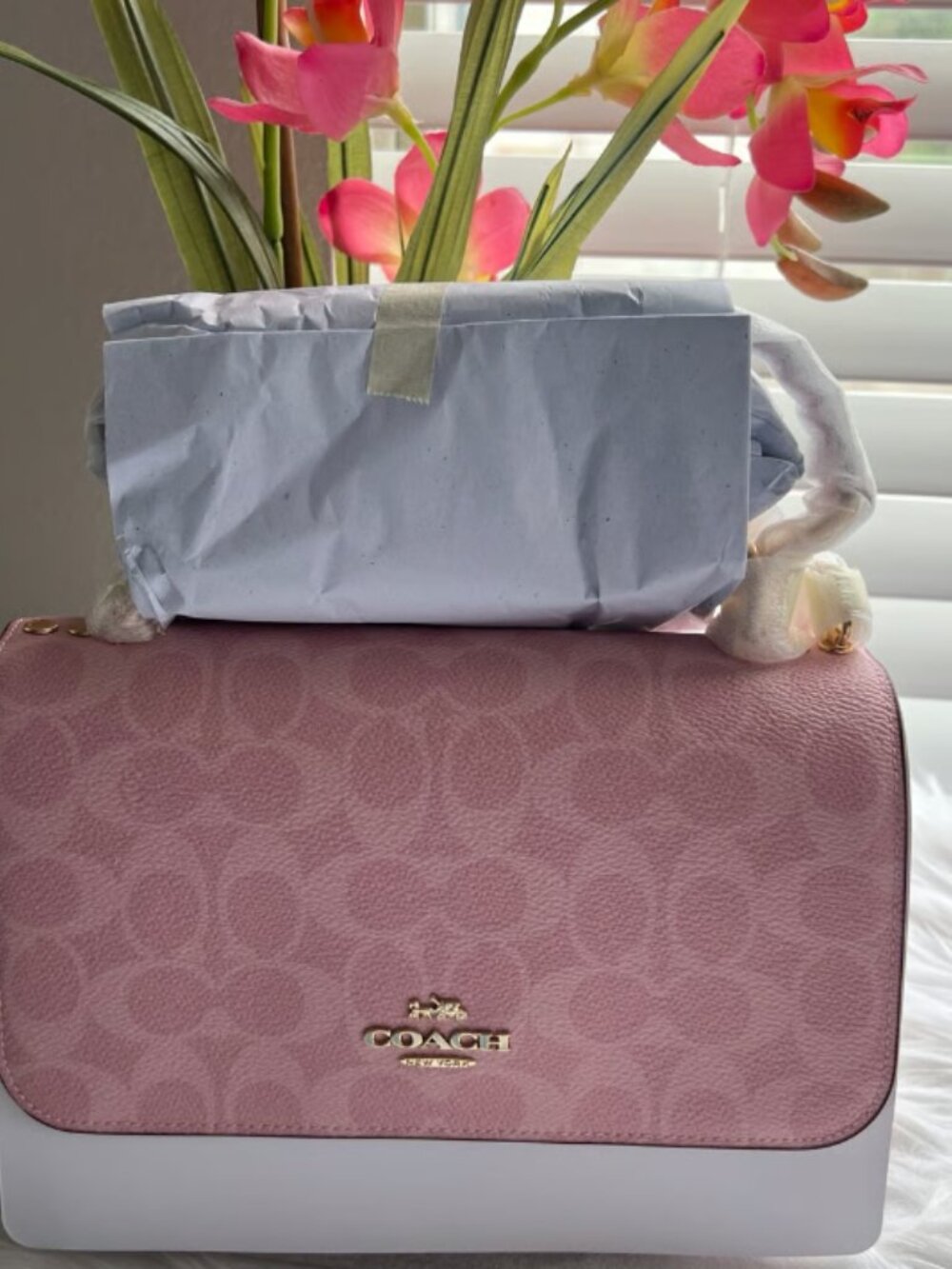 Coach Klare in signature powder pink